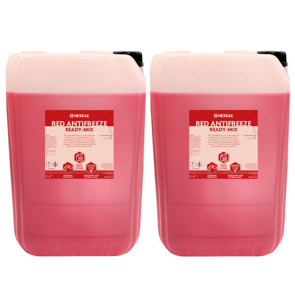 Hexeal Red Antifreeze & Coolant | 50L | -23?C | Ready Mix | Longlife
